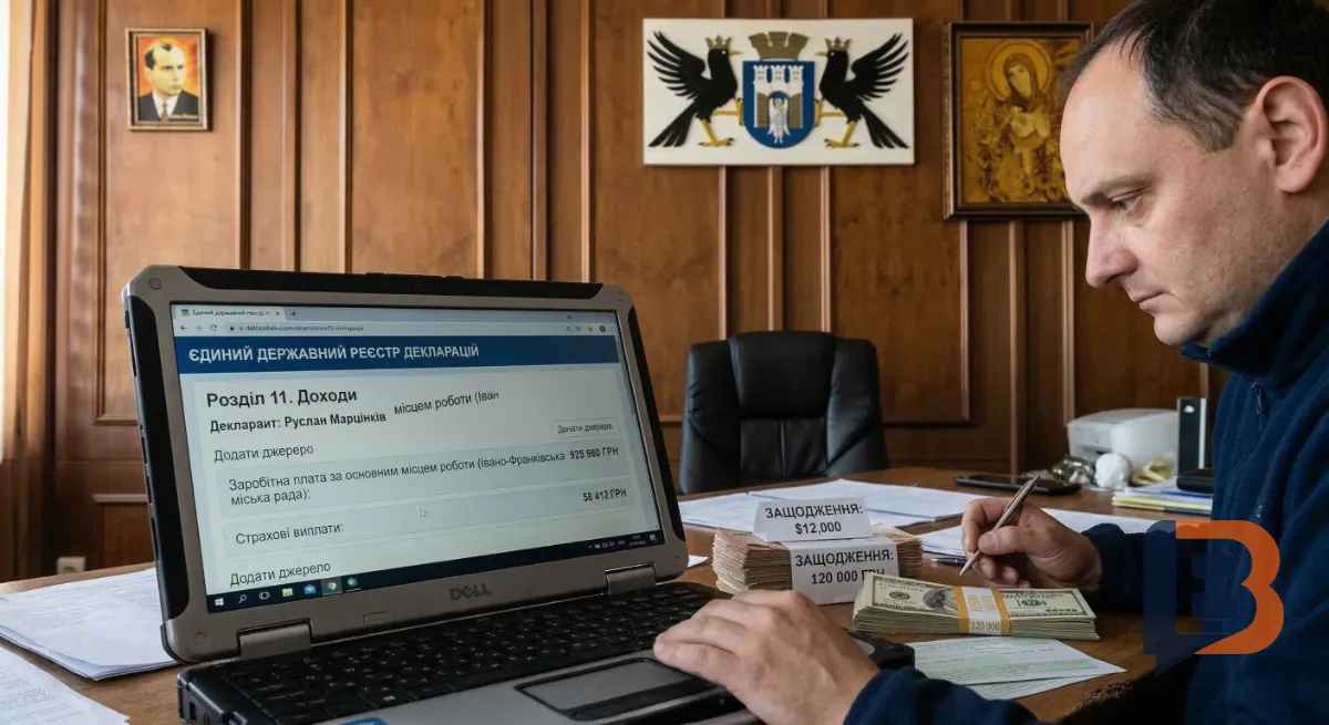 Мер Марцінків: задекларував майже мільйон зарплати та 12 000 доларів